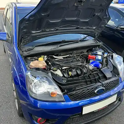 blue ford engine